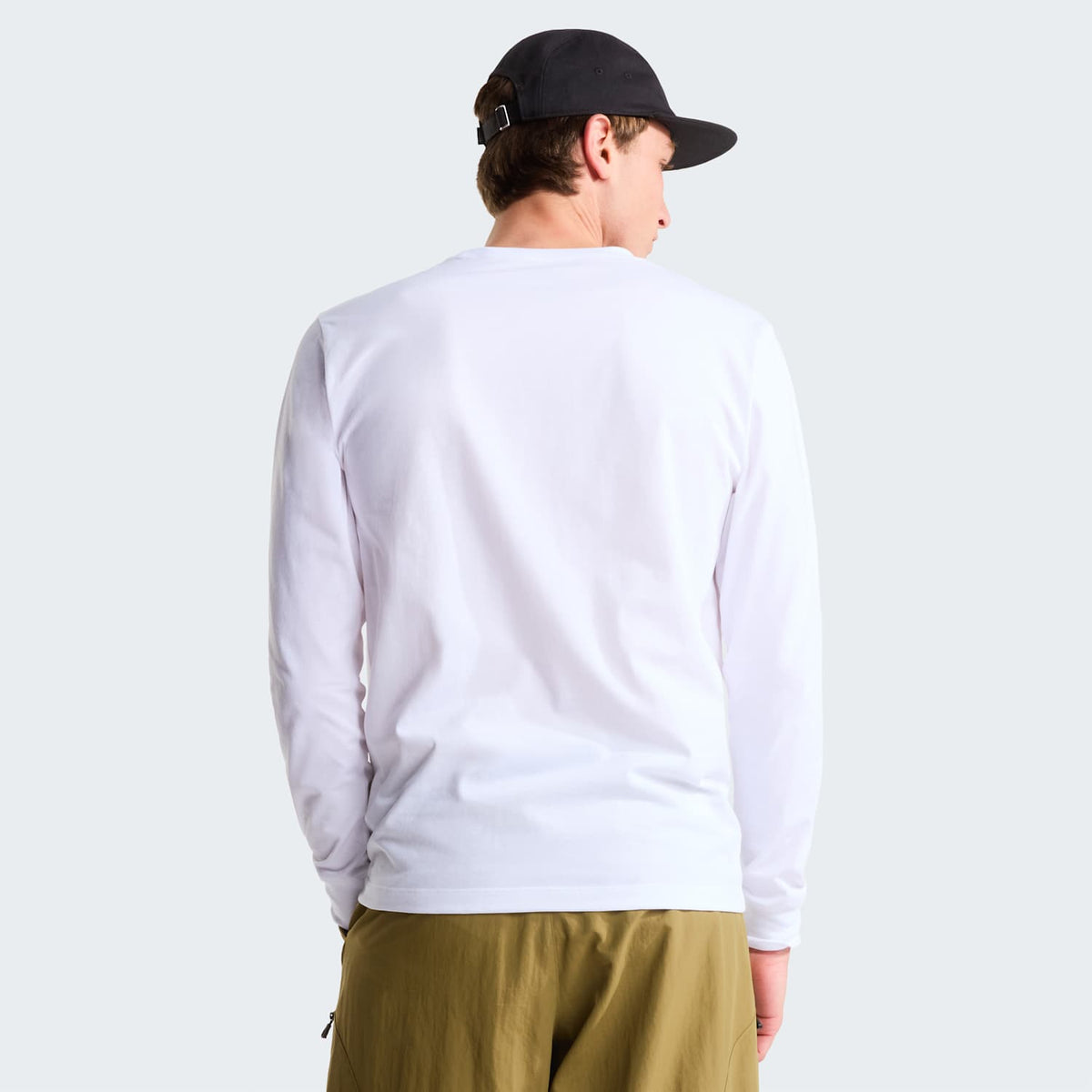 T-shirt manches longues standard Simple Dome Evolution pour homme - TNF White