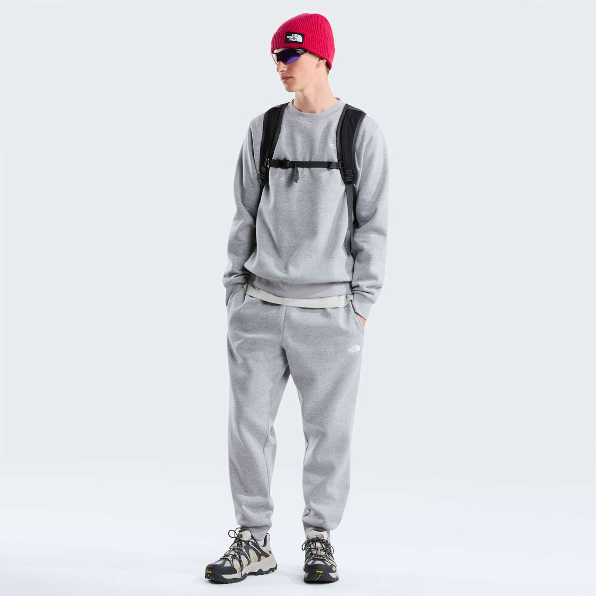 Sweat coupe regular Evolution Simple Dome pour homme - TNF Pale Grey Heather