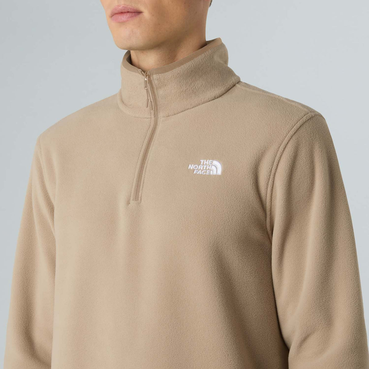 Polaire à col zippé Glacier pour homme - Mushroom Grey