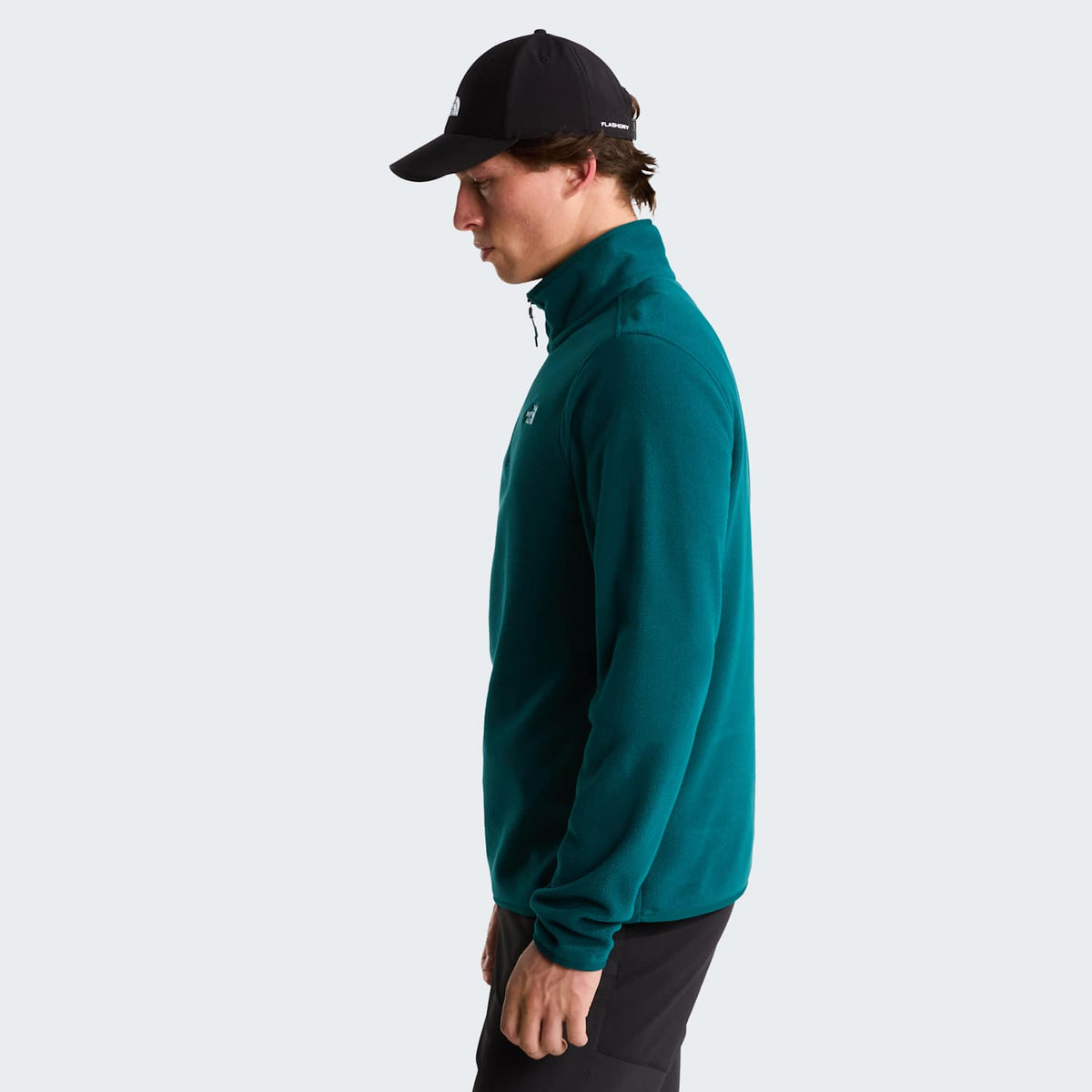 Polaire à col zippé Glacier pour homme - Pacific Teal