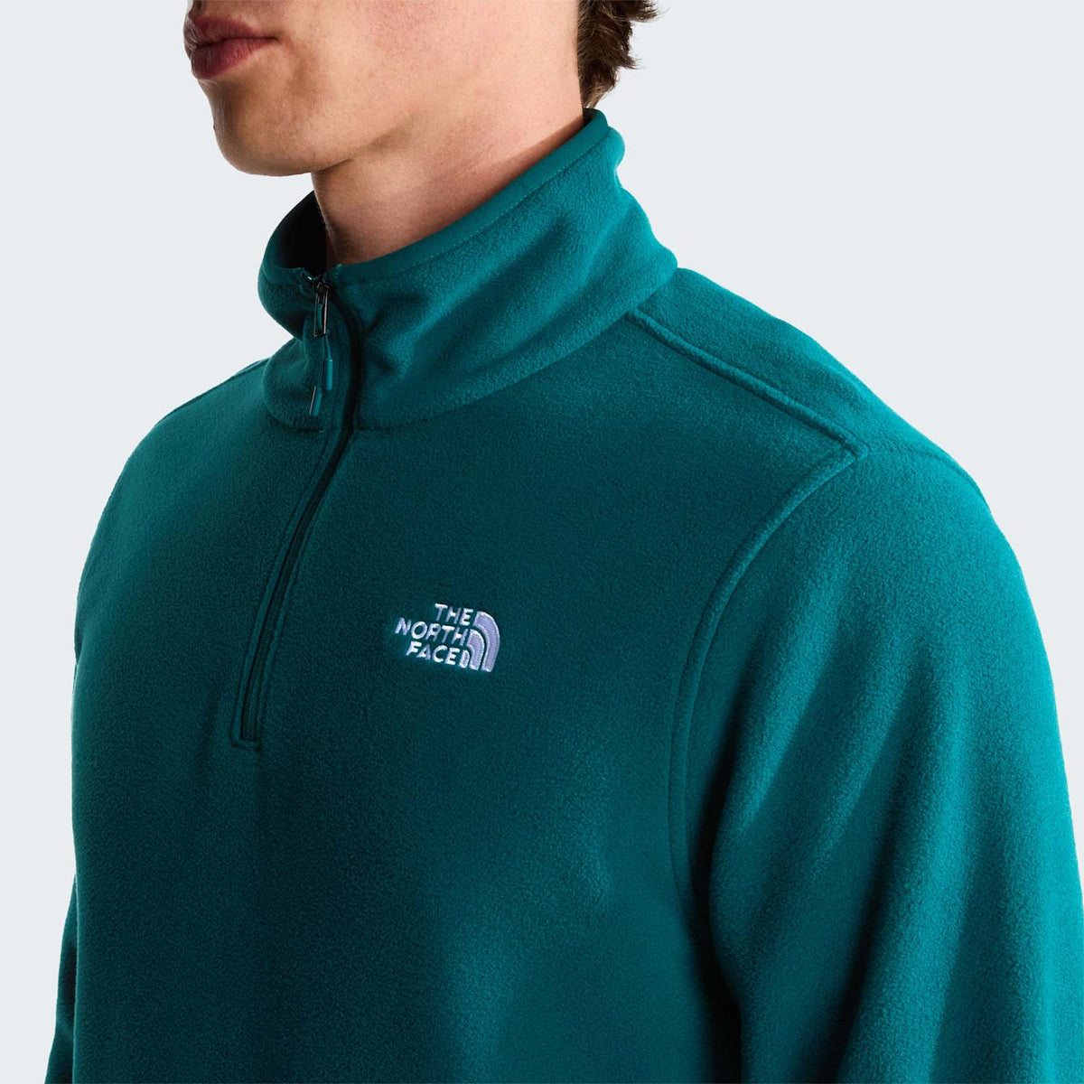 Polaire à col zippé Glacier pour homme - Pacific Teal