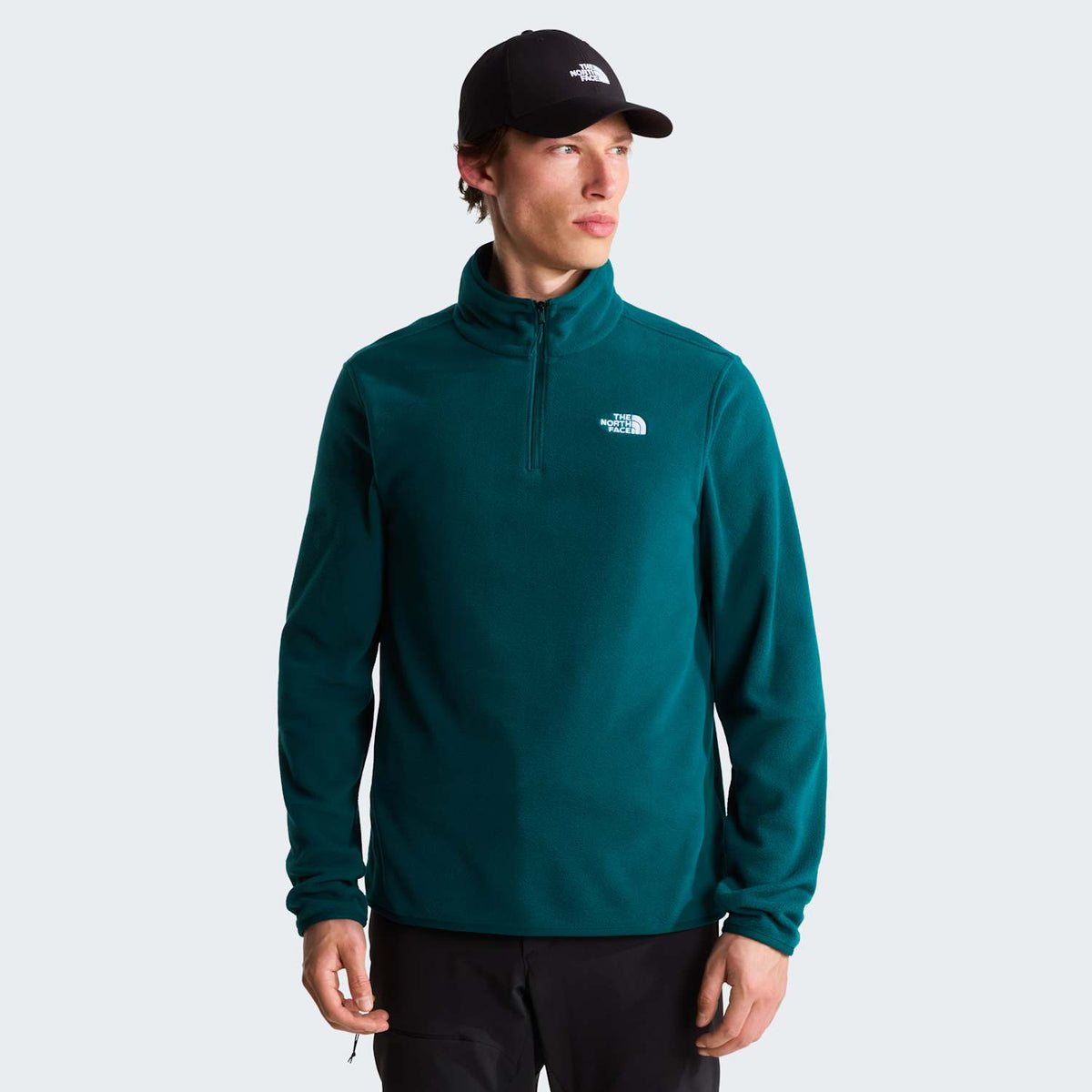Polaire à col zippé Glacier pour homme - Pacific Teal