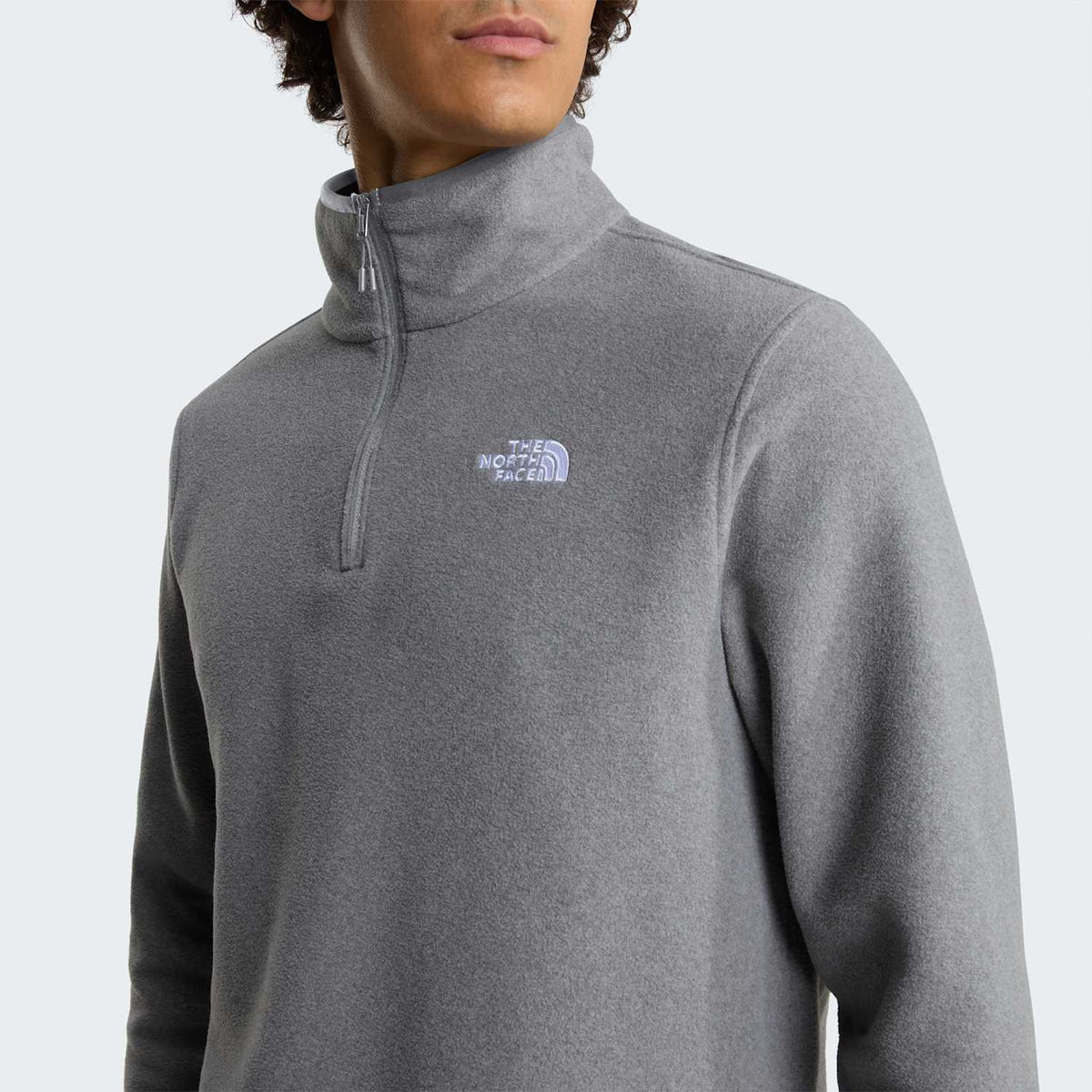 Polaire à col zippé Glacier pour homme - TNF Mid Grey Heather