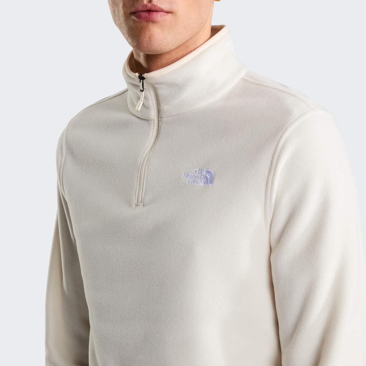 Polaire à col zippé Glacier pour homme - White Dune