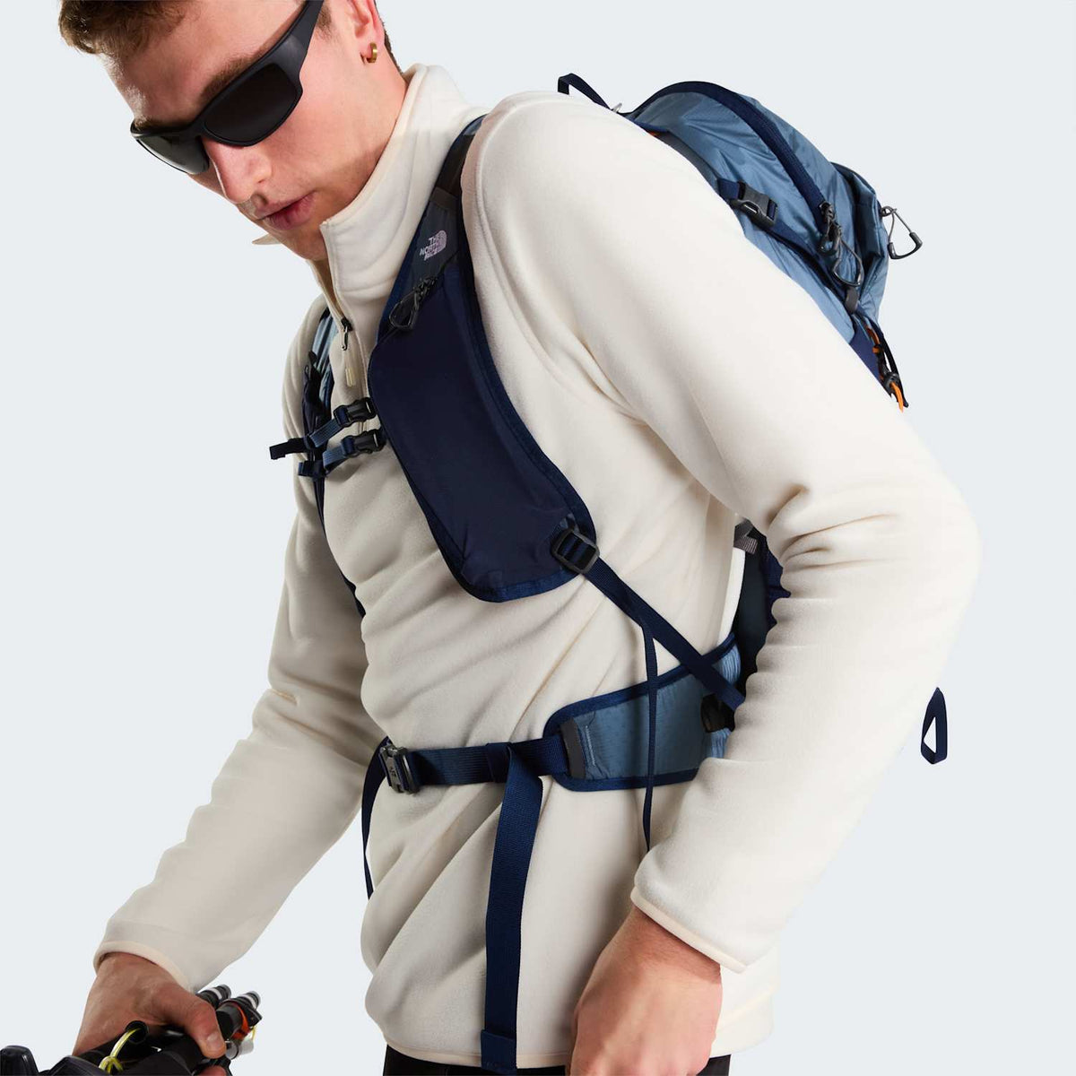 Polaire à col zippé Glacier pour homme - White Dune