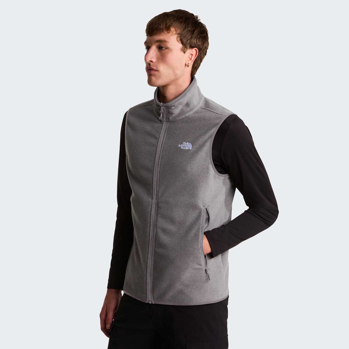 Gilet en polaire Glacier pour homme - TNF Mid Grey Heather