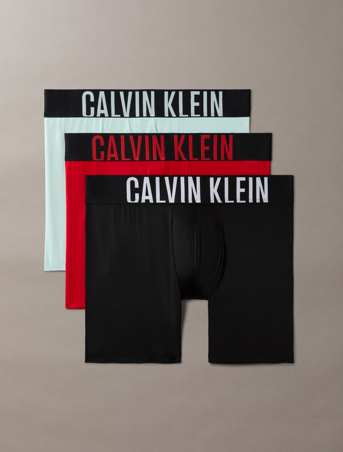 Intense Power Micro 3-Pack Boxer Brief - Black/Goji Berry/Aqua Blue