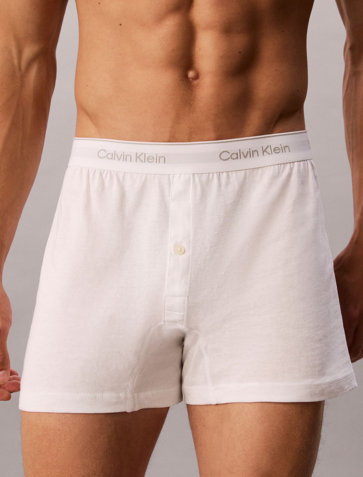Cotton Classics 3-Pack Knit Boxer - White