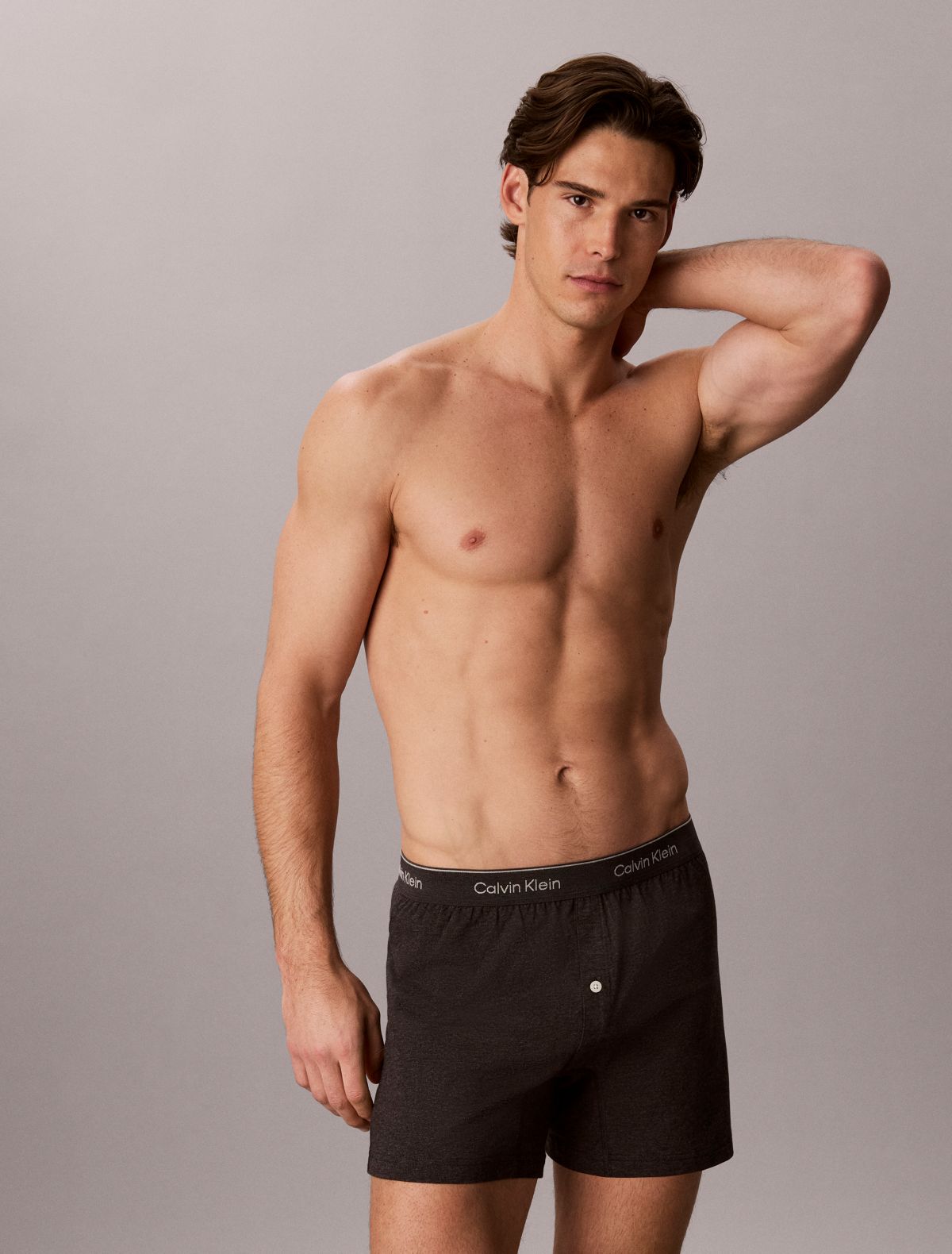 Cotton Classics 3-Pack Knit Boxer - Dark Purple Multi