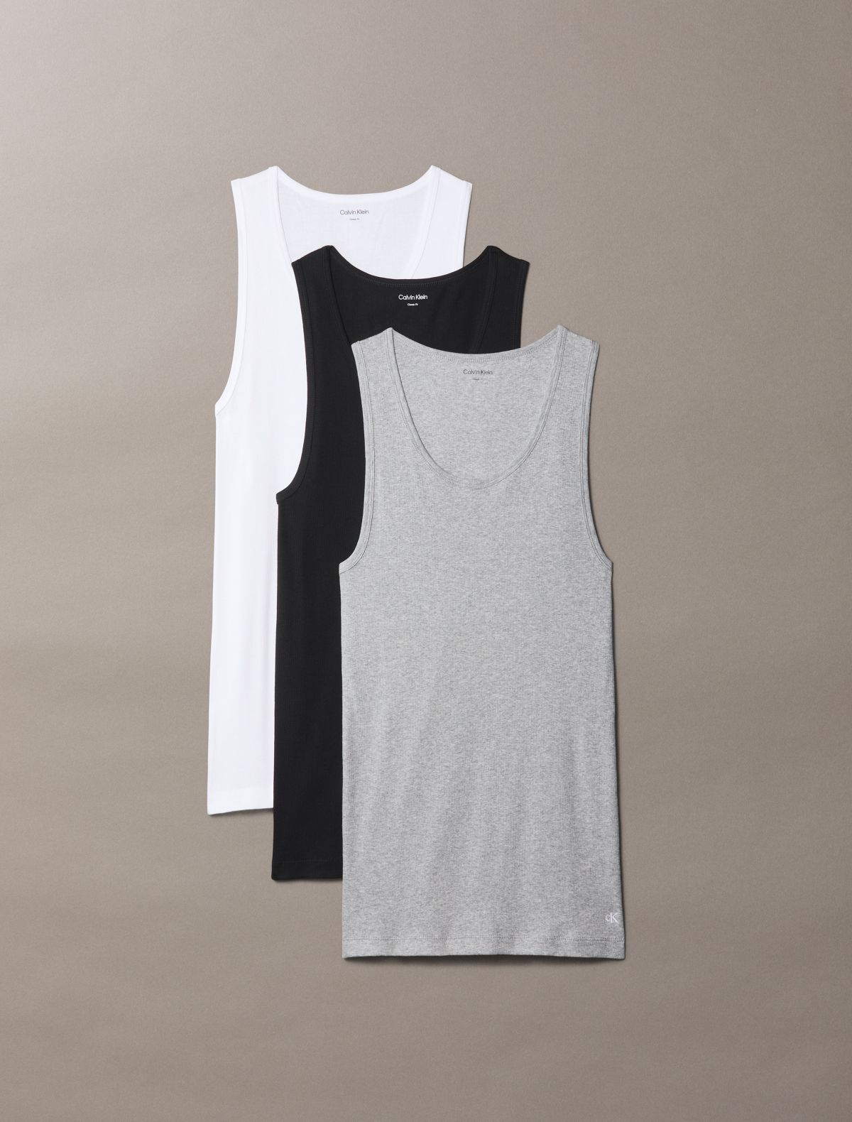 Cotton Classics 3-Pack Tank Top - Grey Heather Multi