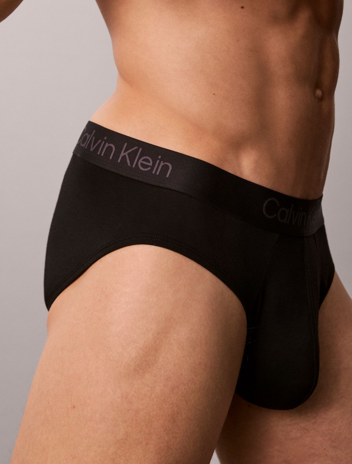 Ultra Soft Modal 3-Pack Hip Brief - Black/Pale Meadow/Grisaille