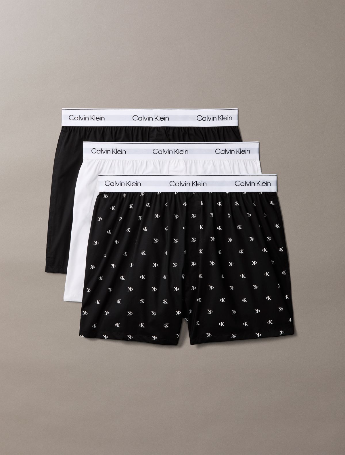 Icon Cotton Stretch 3-Pack Slim Boxer - Black Diamond Multi