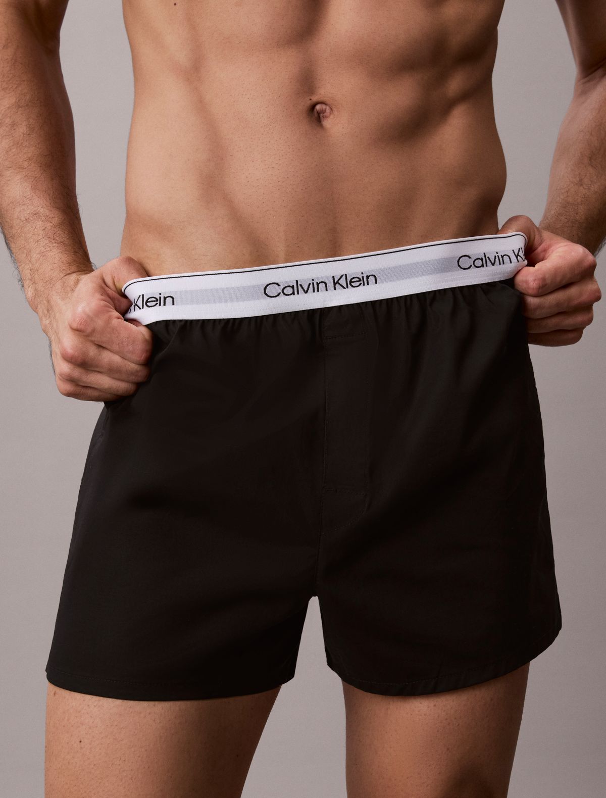Icon Cotton Stretch 3-Pack Slim Boxer - Black / White / Grey Heather