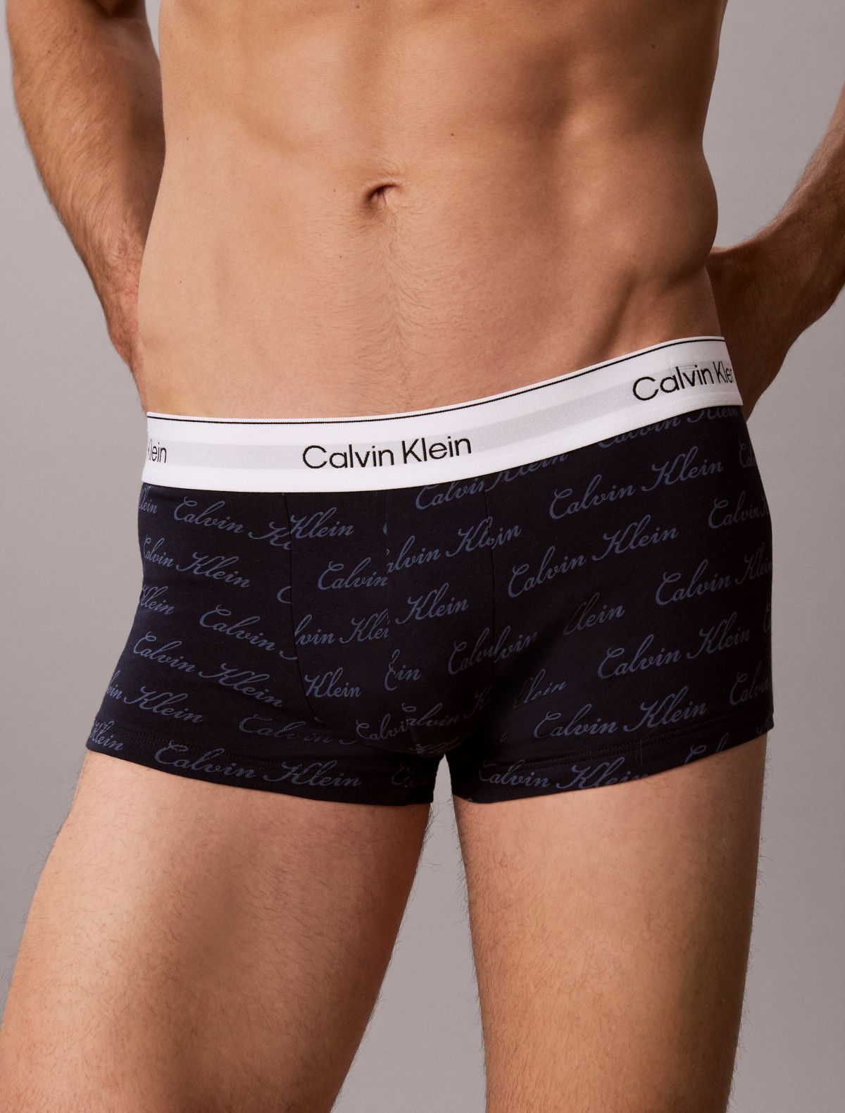 Icon Cotton Stretch 3-Pack Low Rise Trunk - Harbor Mist Multi
