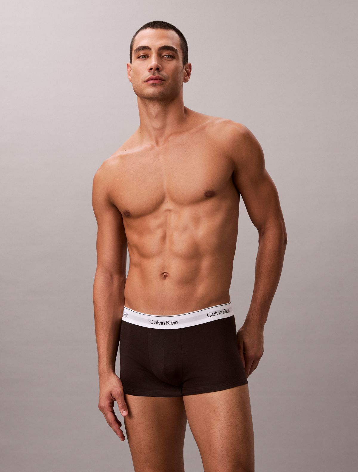 Icon Cotton Stretch 3-Pack Low Rise Trunk - Black Diamond Multi