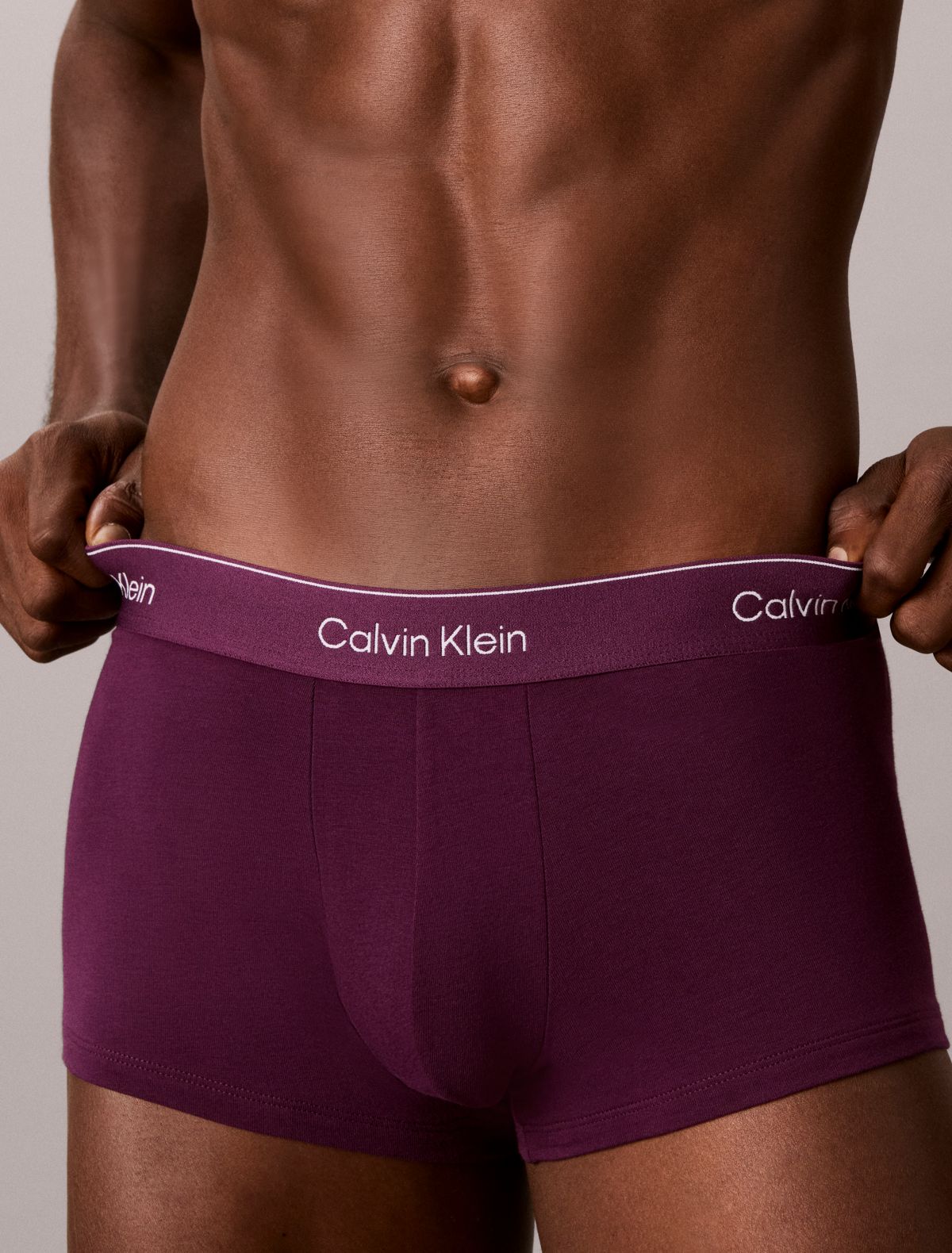 Icon Cotton Stretch 5-Pack Low Rise Trunk - Dark Purple Multi