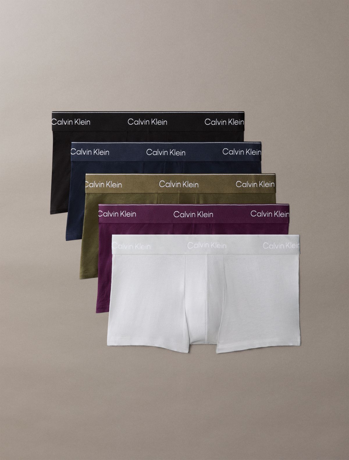 Icon Cotton Stretch 5-Pack Low Rise Trunk - Dark Purple Multi