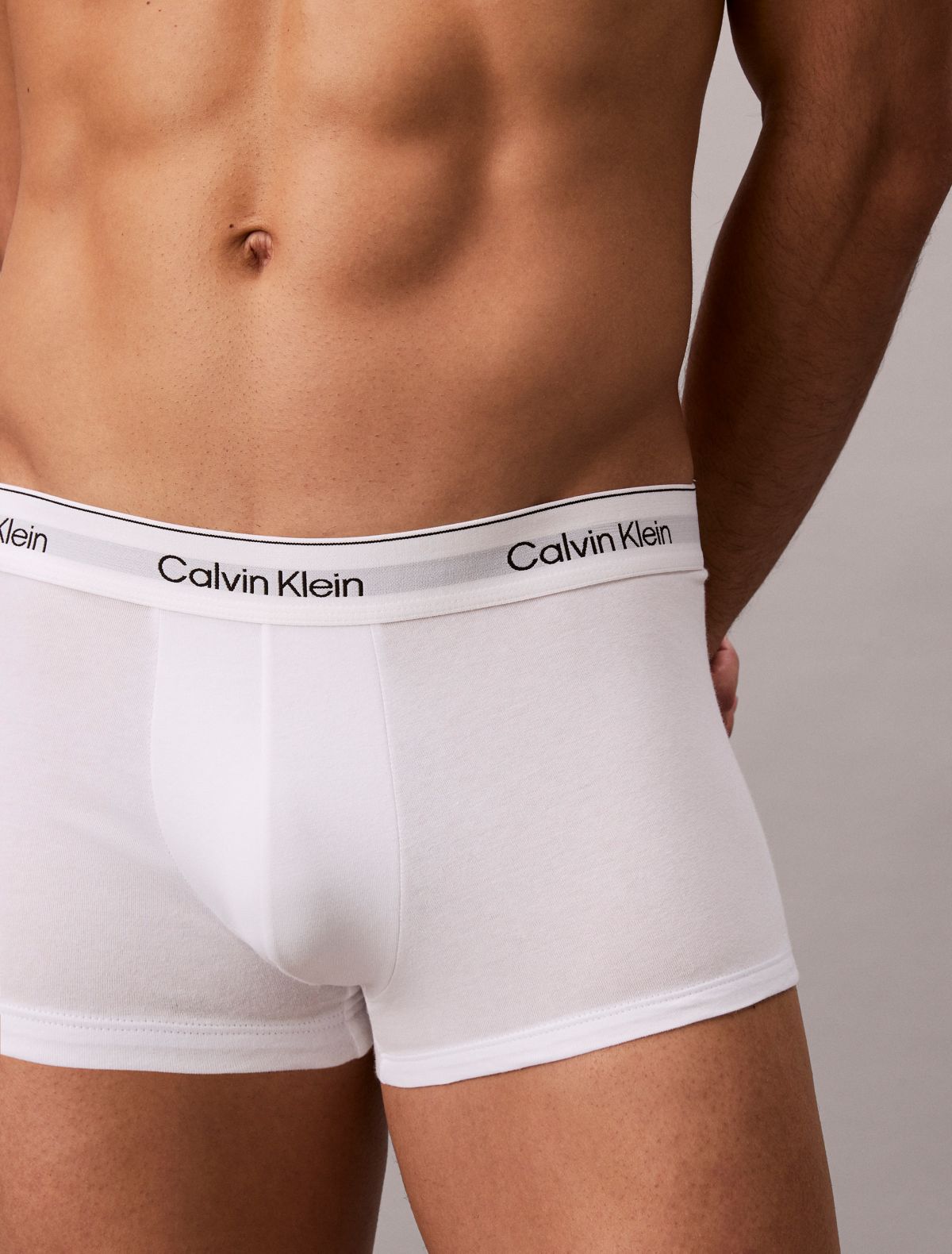 Icon Cotton Stretch 5-Pack Low Rise Trunk - Black / White / Grey Heather