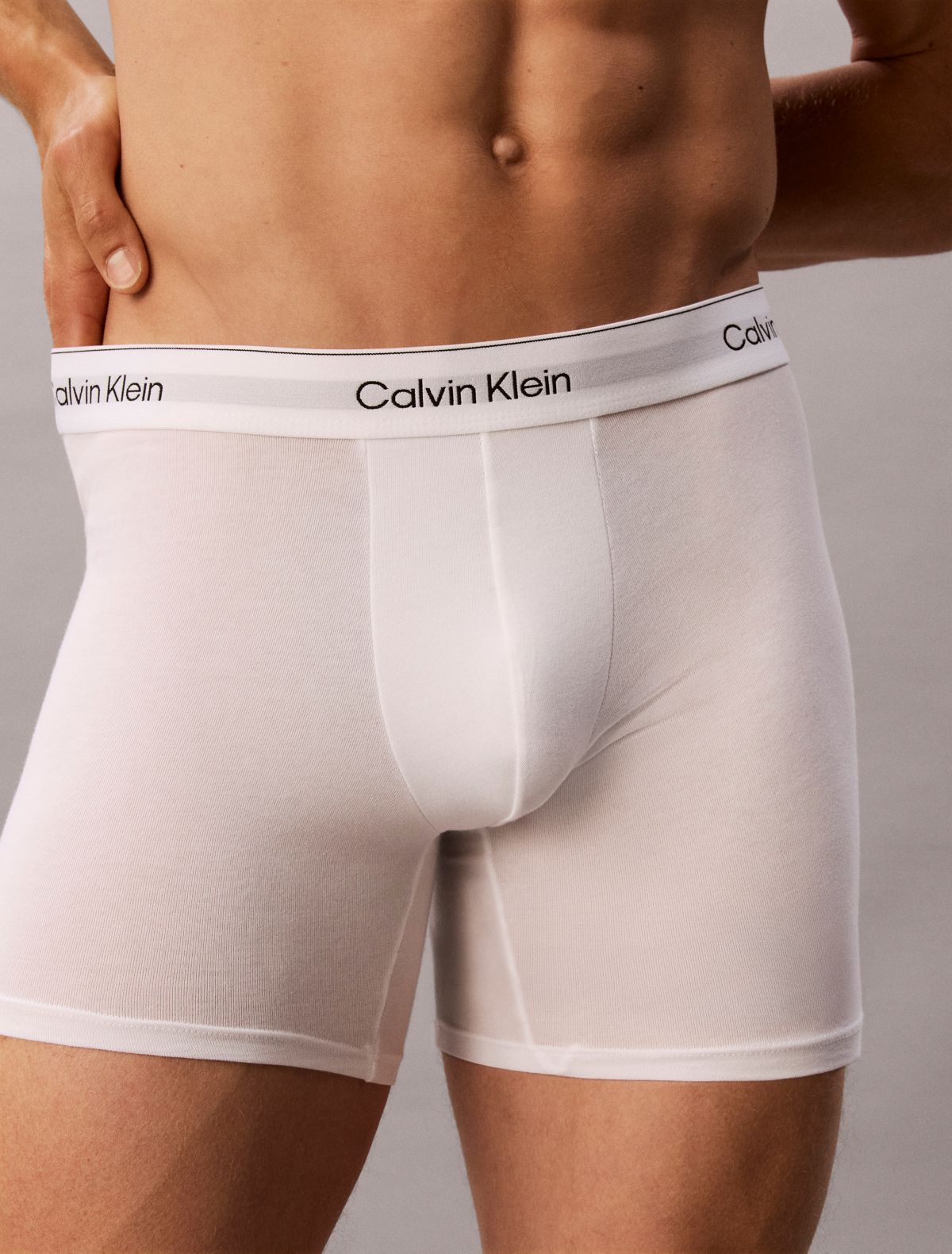 Icon Cotton Stretch 3-Pack Boxer Brief - White