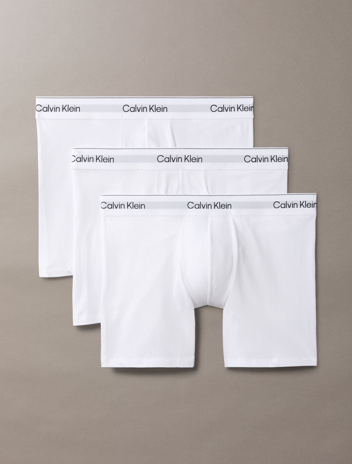 Icon Cotton Stretch 3-Pack Boxer Brief - White