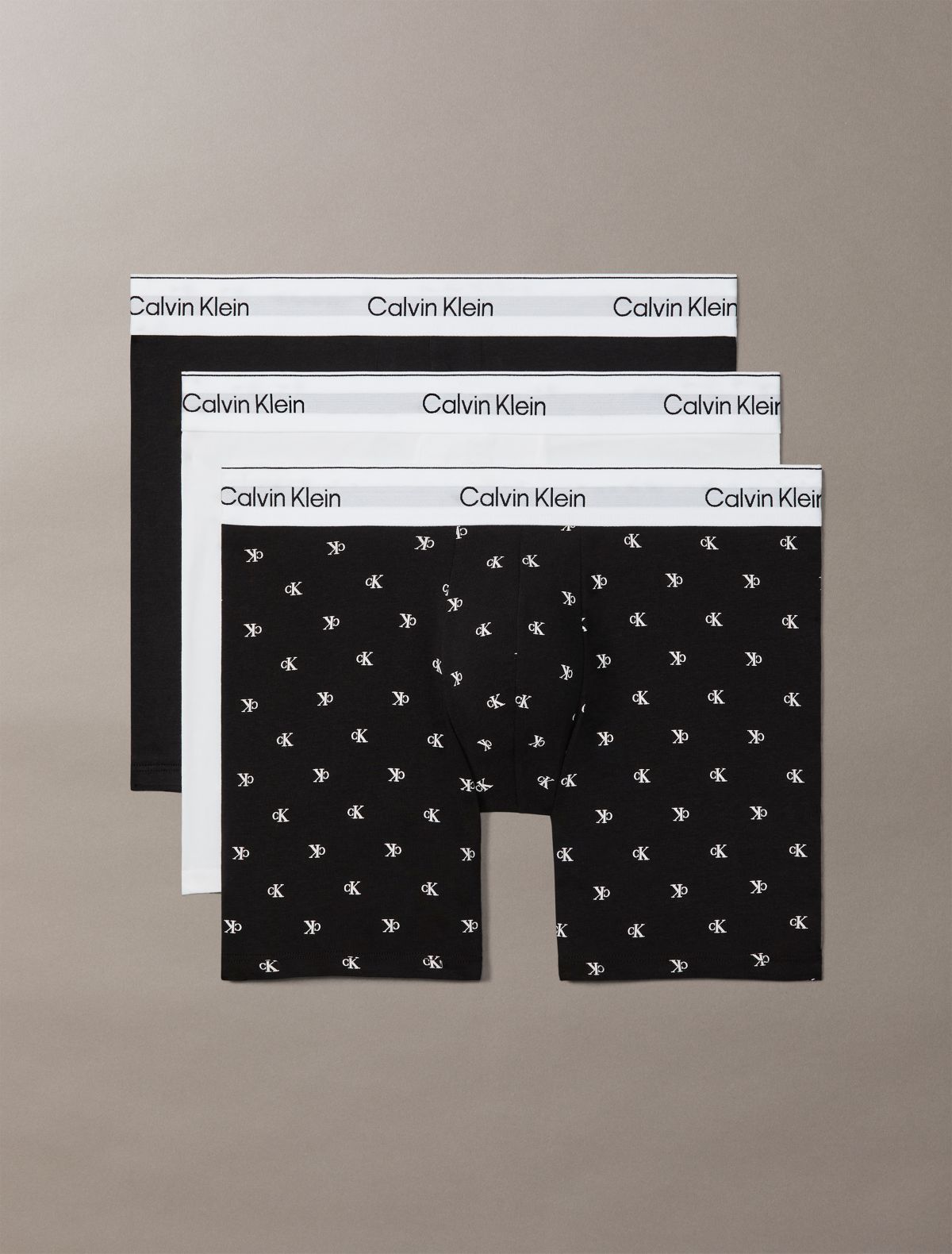 Icon Cotton Stretch 3-Pack Boxer Brief - Black Diamond Multi