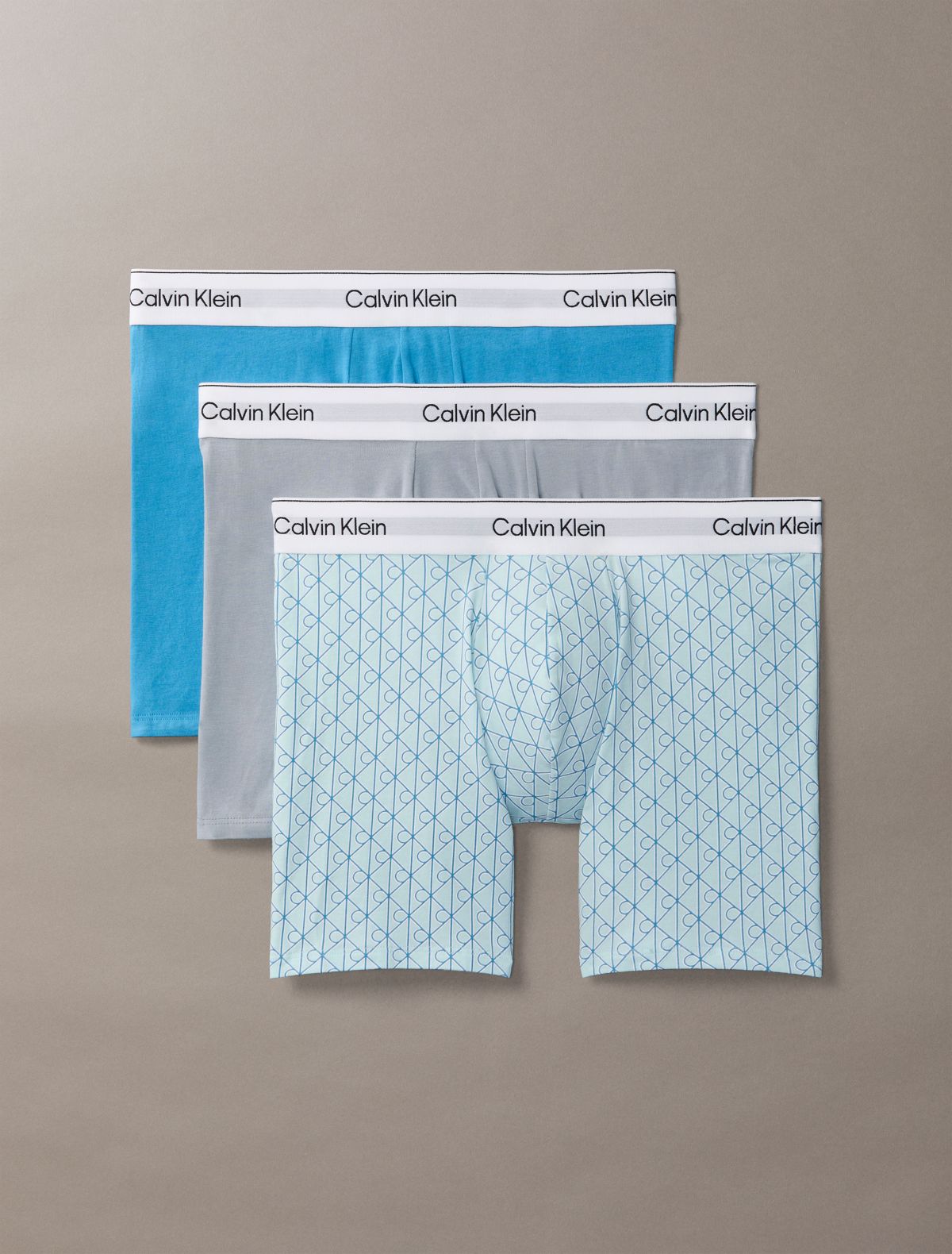 Icon Cotton Stretch 3-Pack Boxer Brief - Cendre Blue Multi