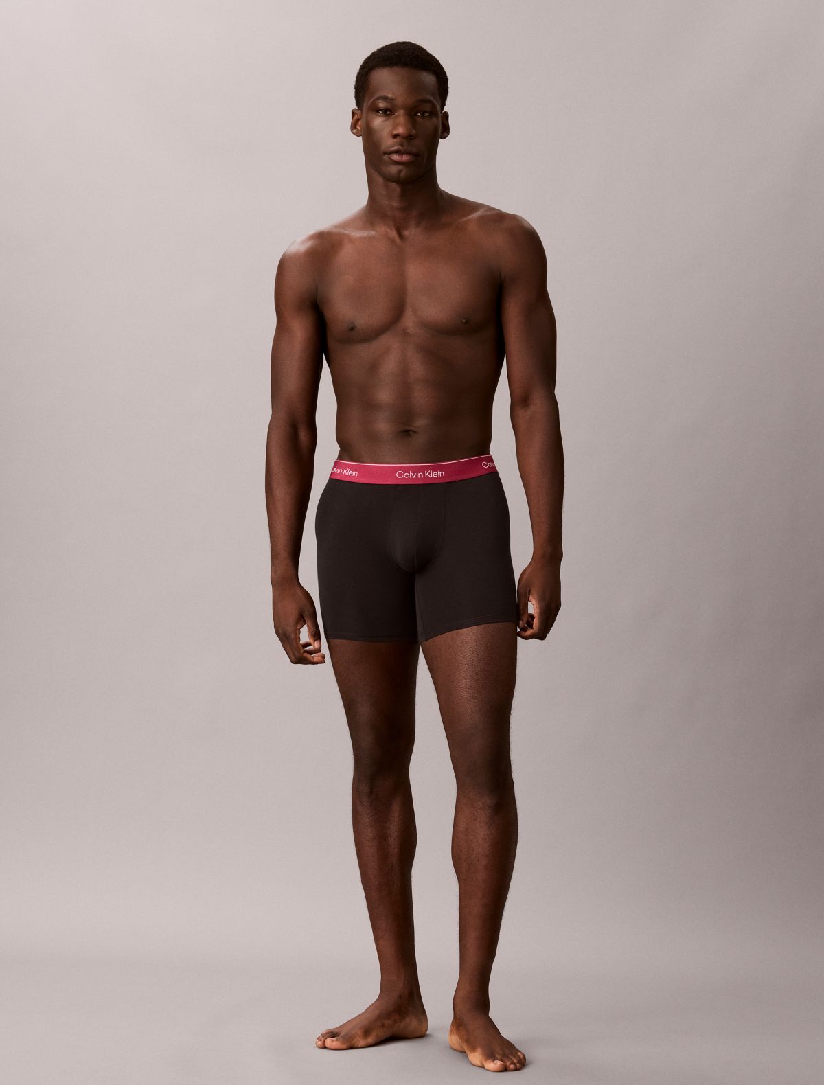 Icon Cotton Stretch 3-Pack Boxer Brief - Black w/WB Multi