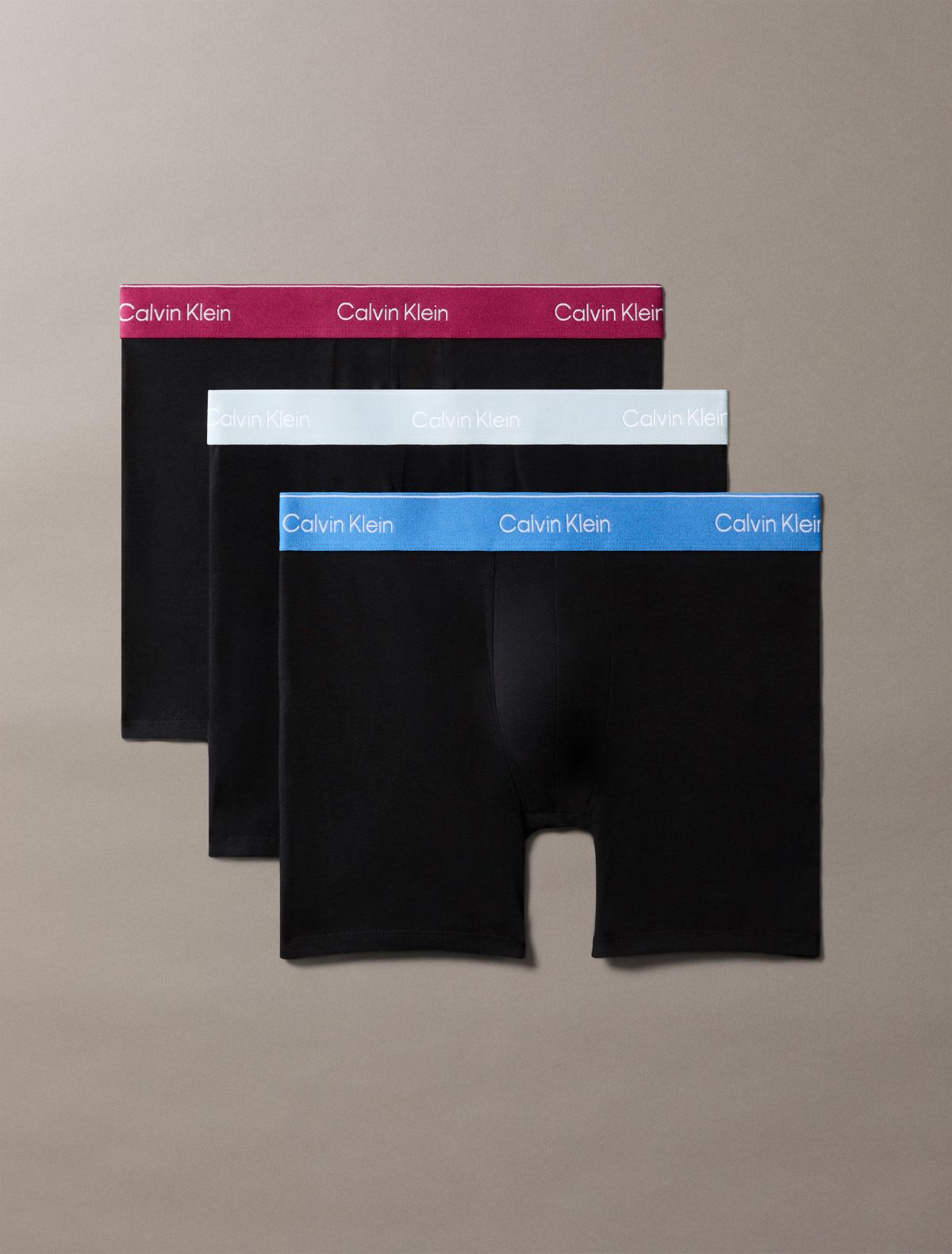 Icon Cotton Stretch 3-Pack Boxer Brief - Black w/WB Multi