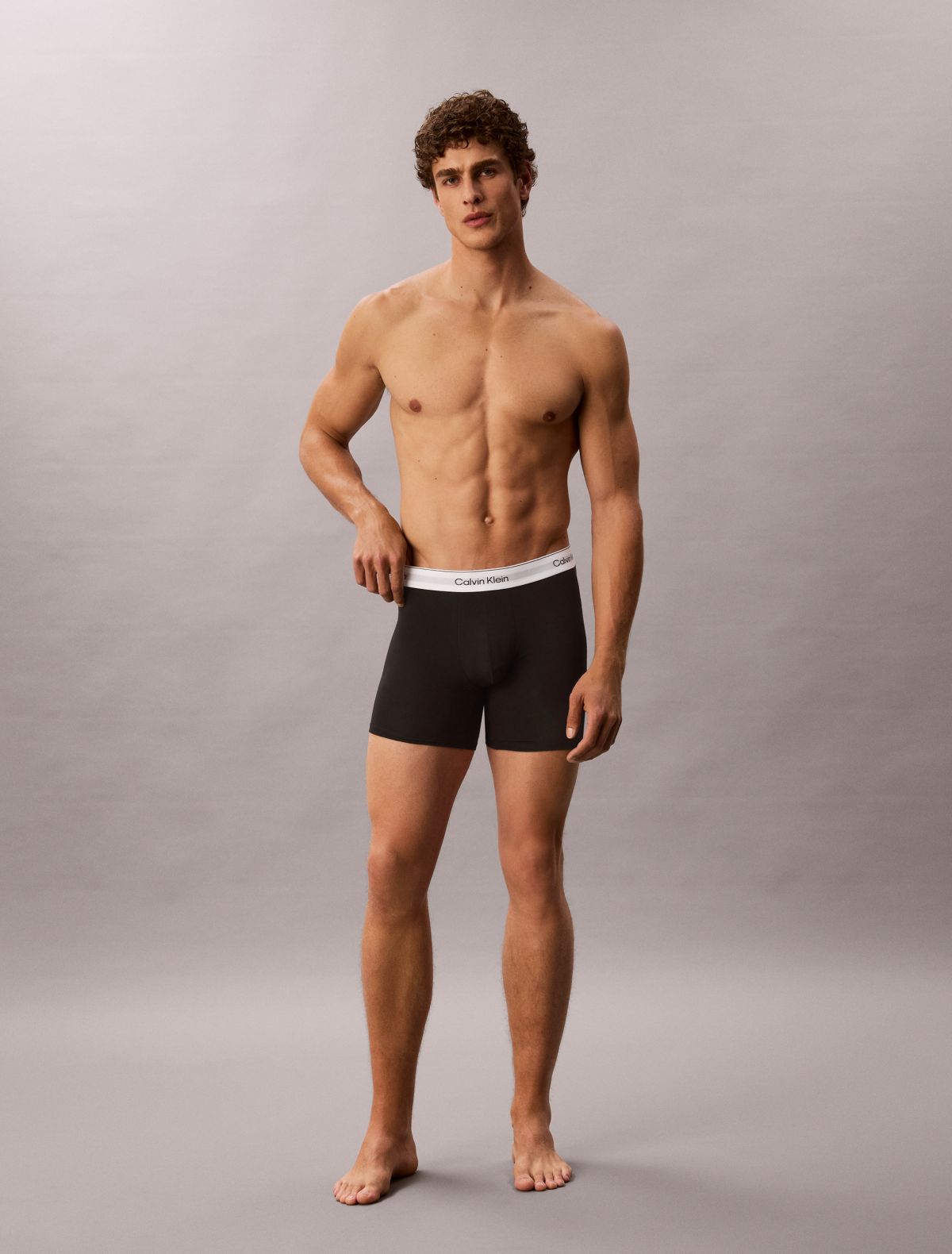 Icon Cotton Stretch 3-Pack Boxer Brief - Grey Heather Multi