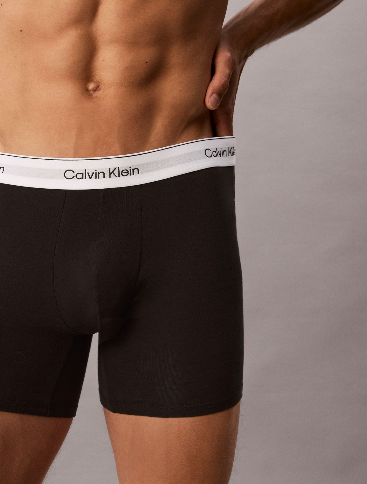 Icon Cotton Stretch 3-Pack Boxer Brief - Grey Heather Multi