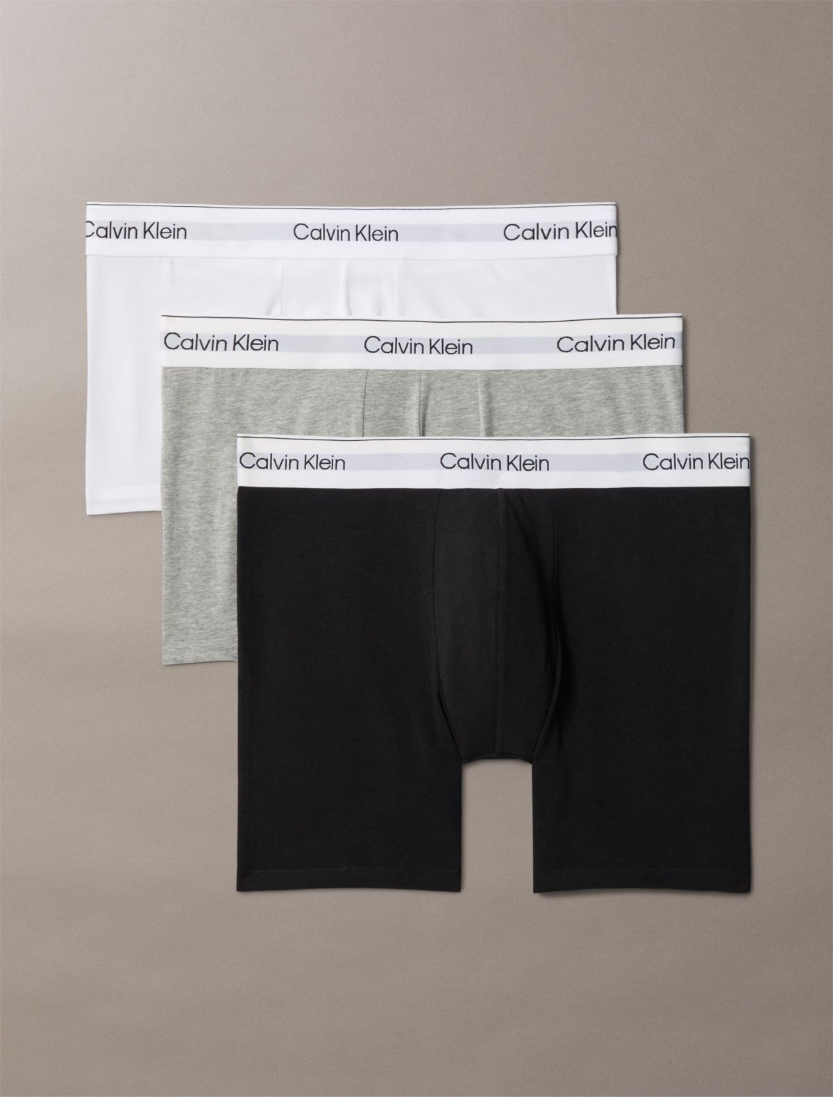 Icon Cotton Stretch 3-Pack Boxer Brief - Grey Heather Multi
