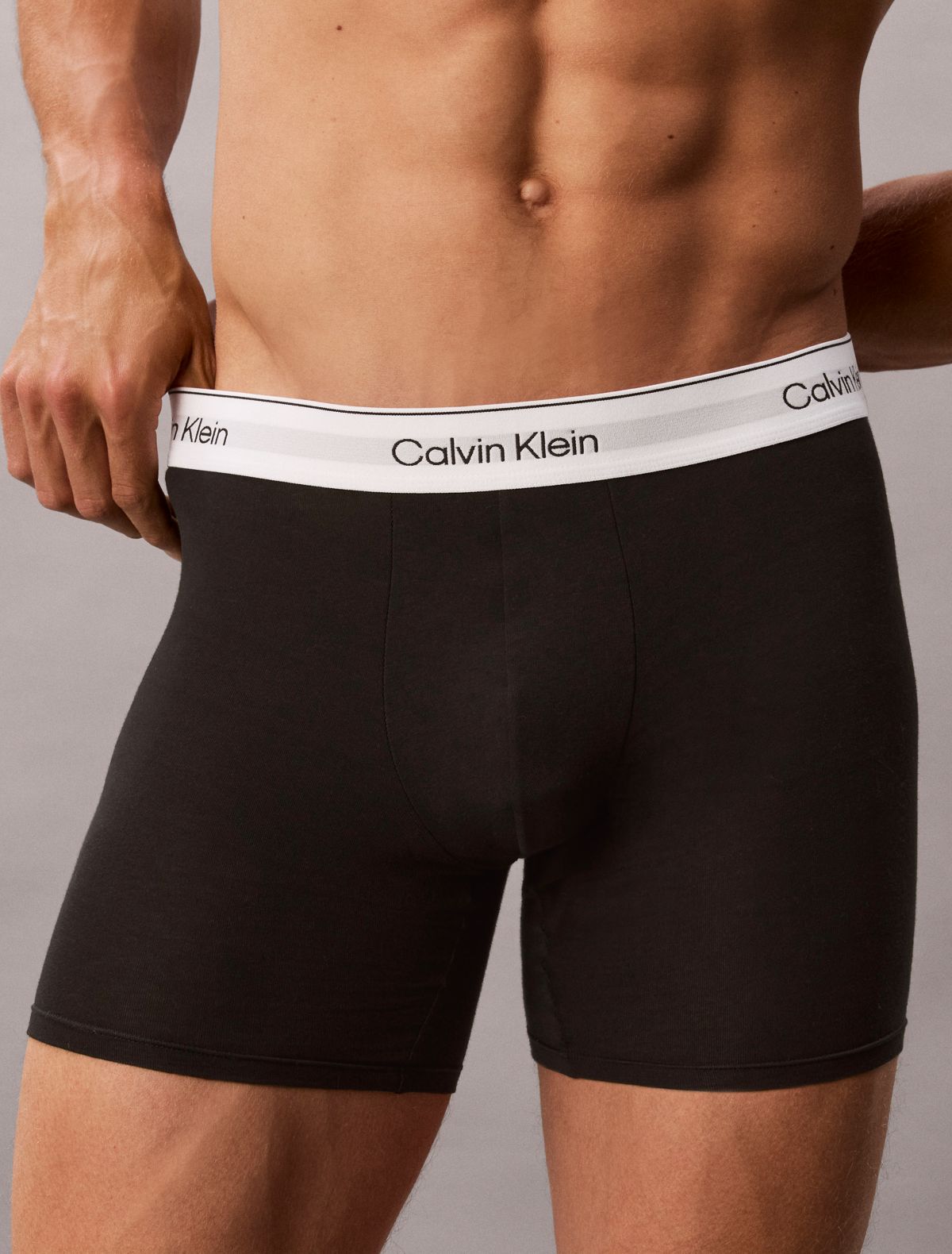 Icon Cotton Stretch 3-Pack Boxer Brief - Black