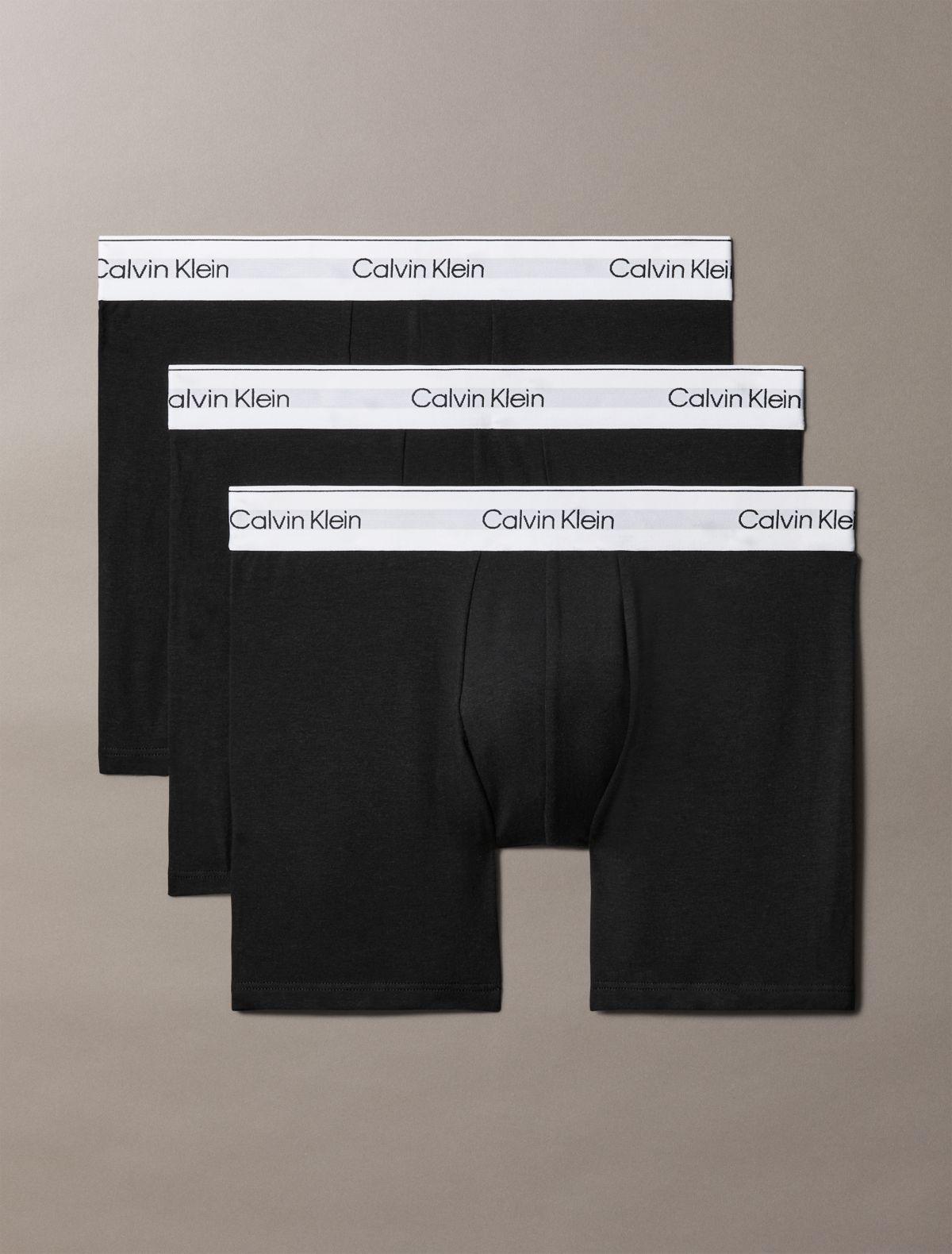Icon Cotton Stretch 3-Pack Boxer Brief - Black