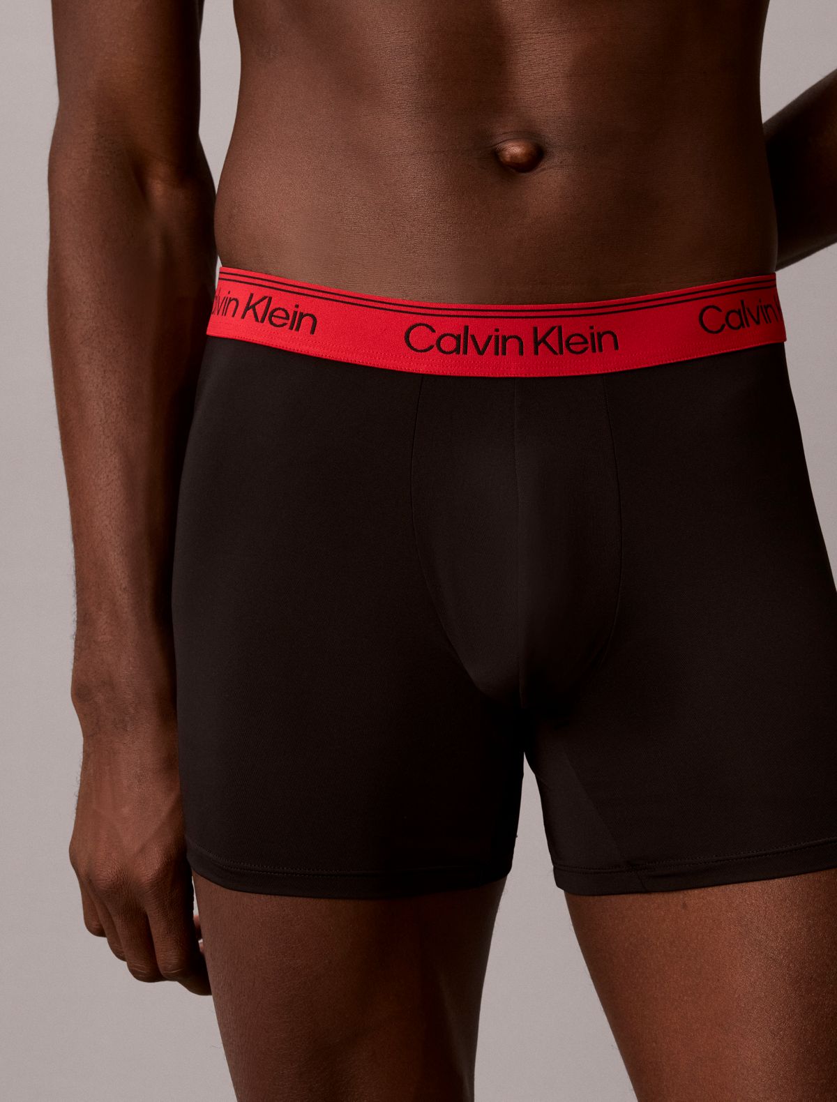 Microfiber Stretch 3-Pack Boxer Brief - Black w/ Multi WBS
