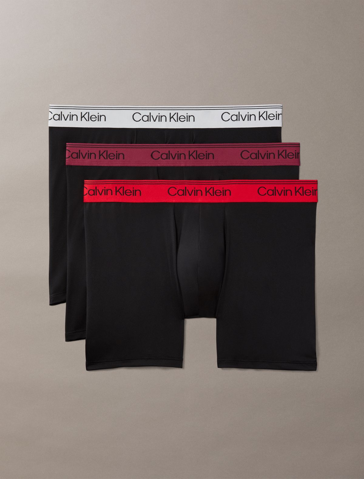 Microfiber Stretch 3-Pack Boxer Brief - Black w/ Multi WBS