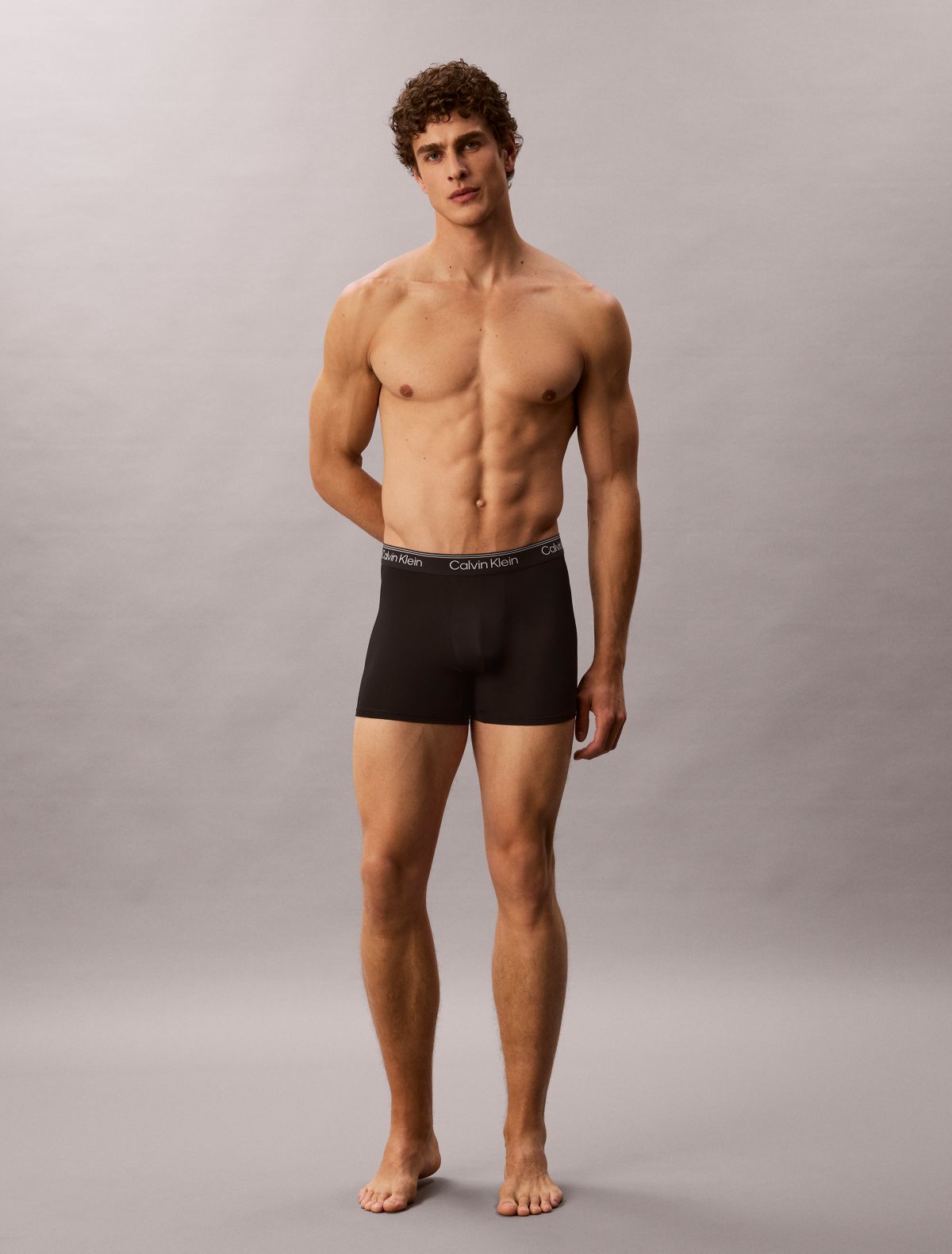 Microfiber Stretch 3-Pack Boxer Brief - Black