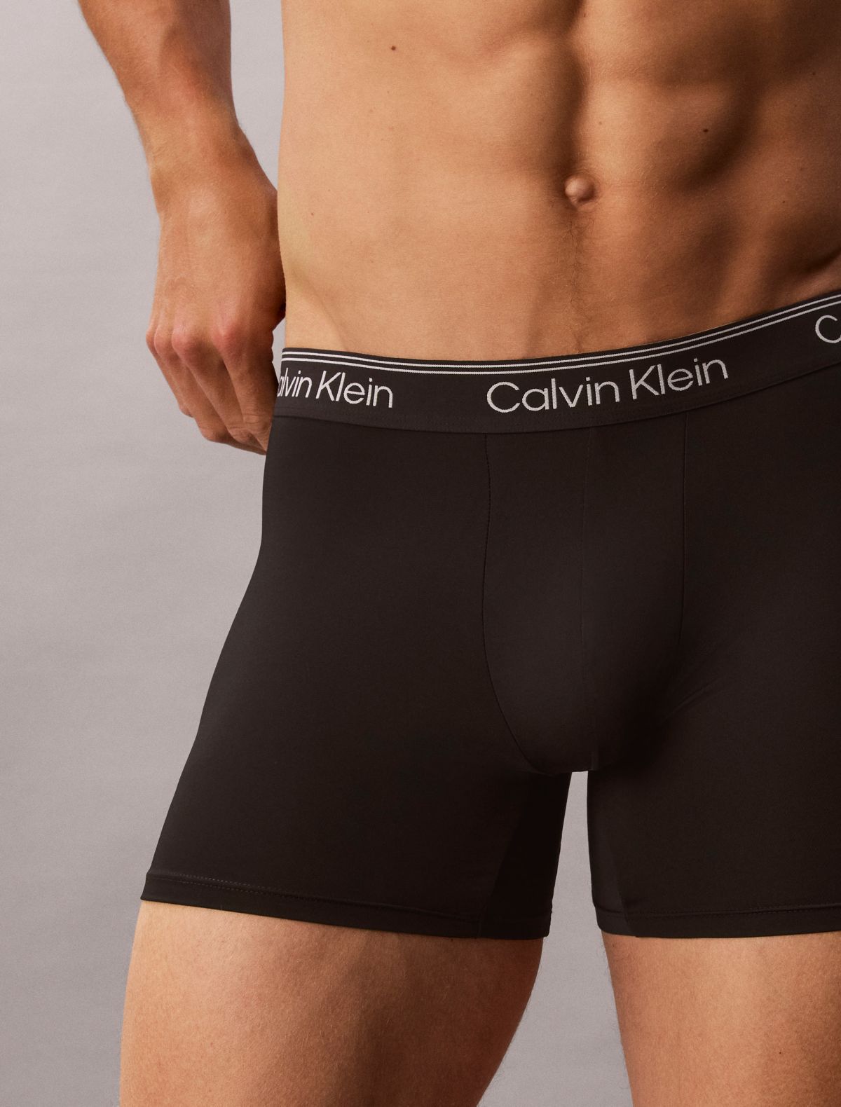 Microfiber Stretch 3-Pack Boxer Brief - Black