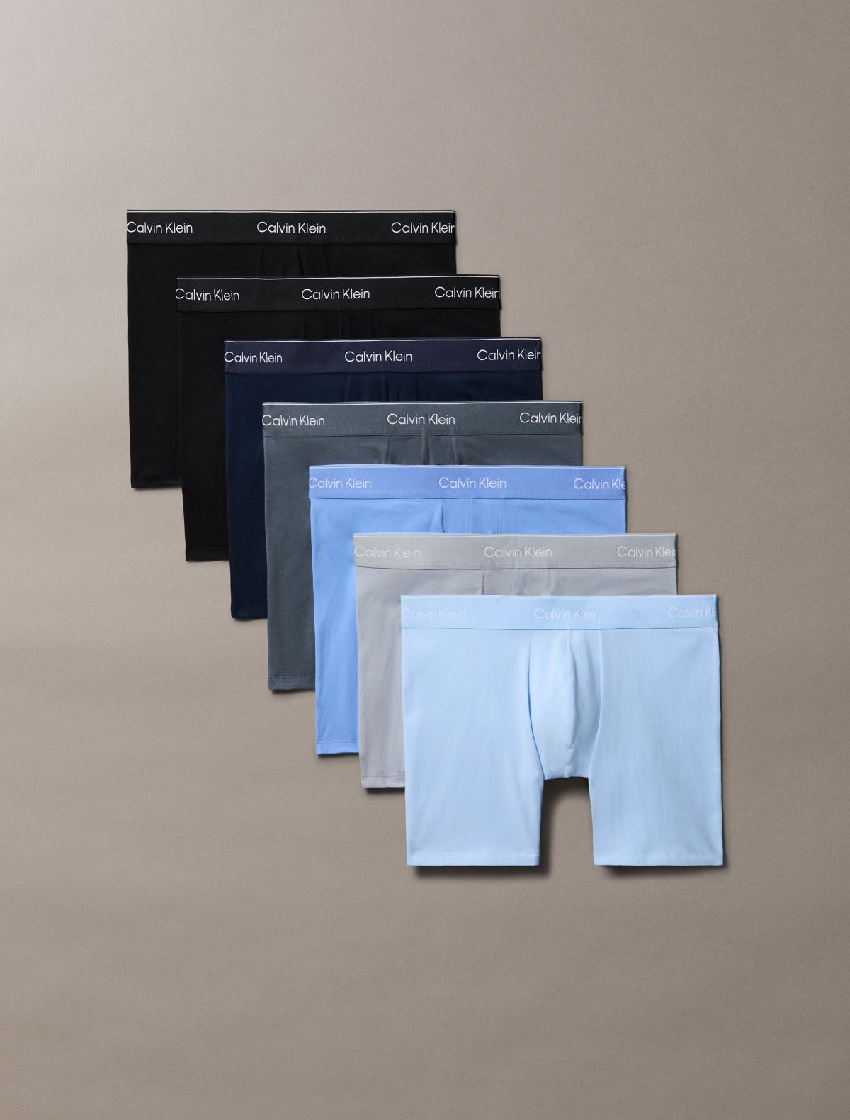 Icon Cotton Stretch 7-Pack Boxer Brief - Misty Grey Multi