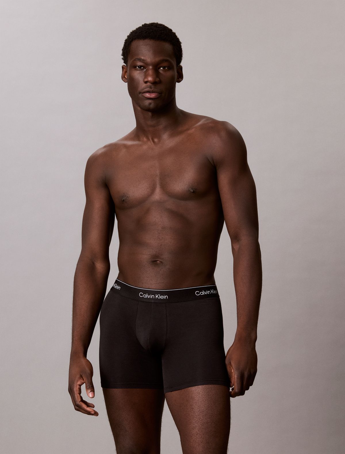 Icon Cotton Stretch 7-Pack Boxer Brief - Black