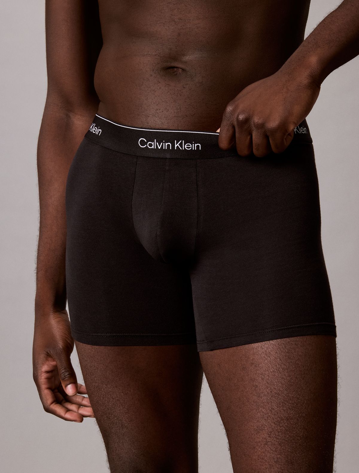 Icon Cotton Stretch 7-Pack Boxer Brief - Black