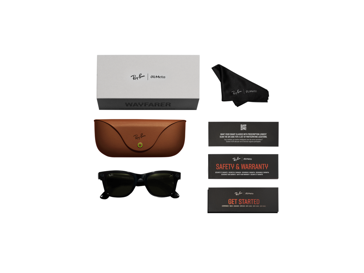 Ray-Ban Meta (Gen 1) Wayfarer - Mat Noir / Graphite polarisé