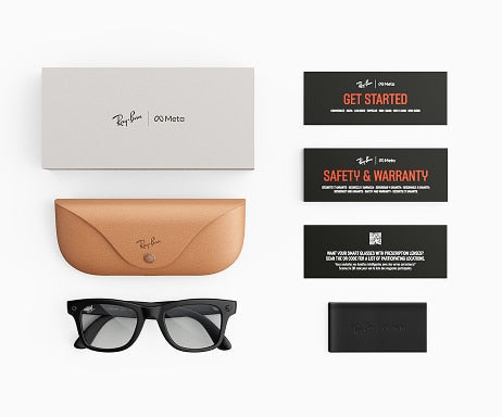 Ray-Ban Meta (Gen 3) Wayfarer - Mat Noir / Filtre lumière bleu-violet transparent