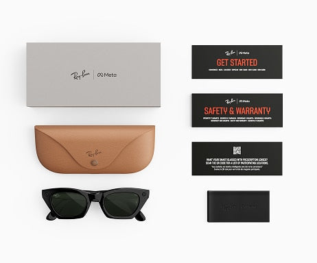 Ray-Ban Meta (Gen 3) Zena - Brillant Noir / Transparent/Vert
