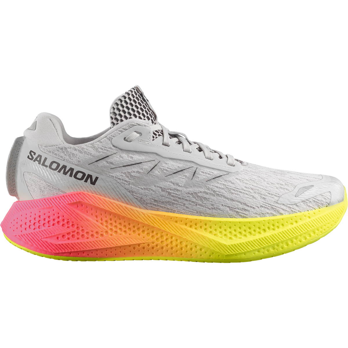 Salomon AERO GLIDE 4 GRADIENT Homme - Gray Violet / Safety Yellow / Black