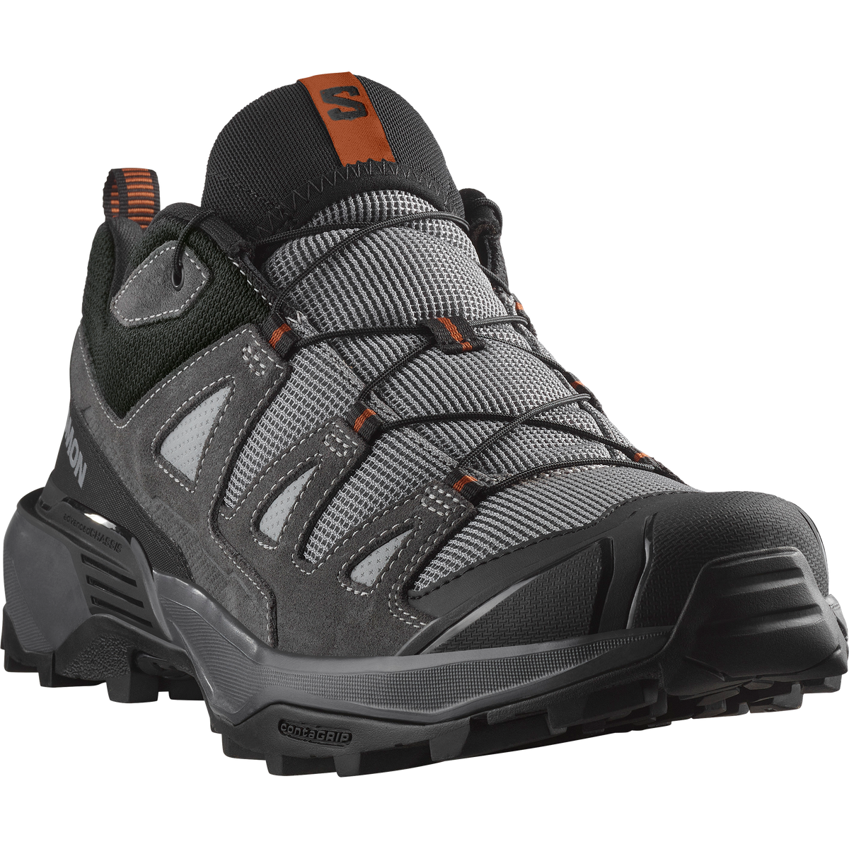 Salomon X ULTRA 360 LEATHER Homme - Sharkskin / Asphalt / Caramel Cafe - vue 5