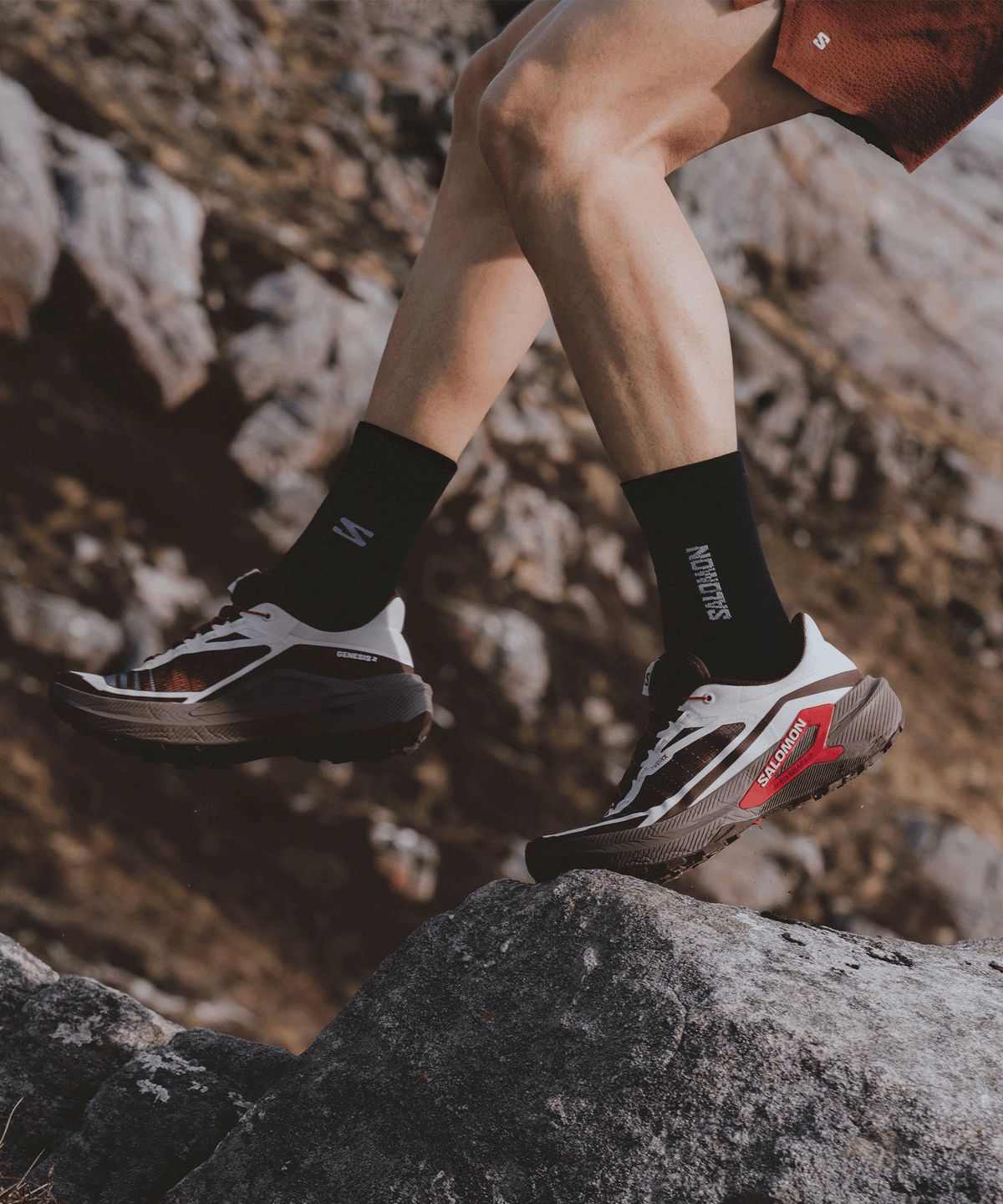Salomon GENESIS 2 Homme - Vanilla Ice / Iron / Lava Falls - vue 3