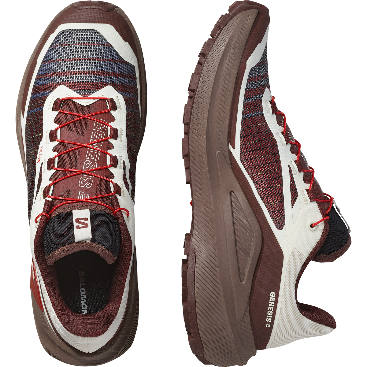 Salomon GENESIS 2 Homme - Vanilla Ice / Iron / Lava Falls - vue 2