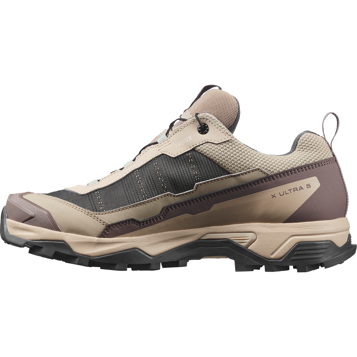 Salomon X ULTRA 5 GORE-TEX Femme - Desert Tan / White Pepper / Green Milieu - vue 4