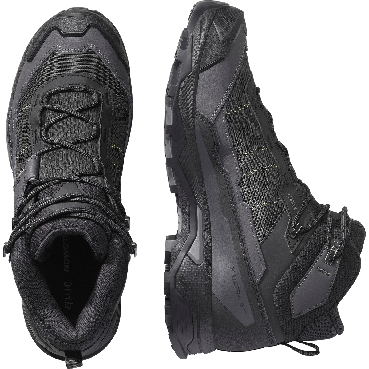 Salomon X ULTRA 5 MID WIDE GORE-TEX Homme - Black / Asphalt / Castlerock - vue 2