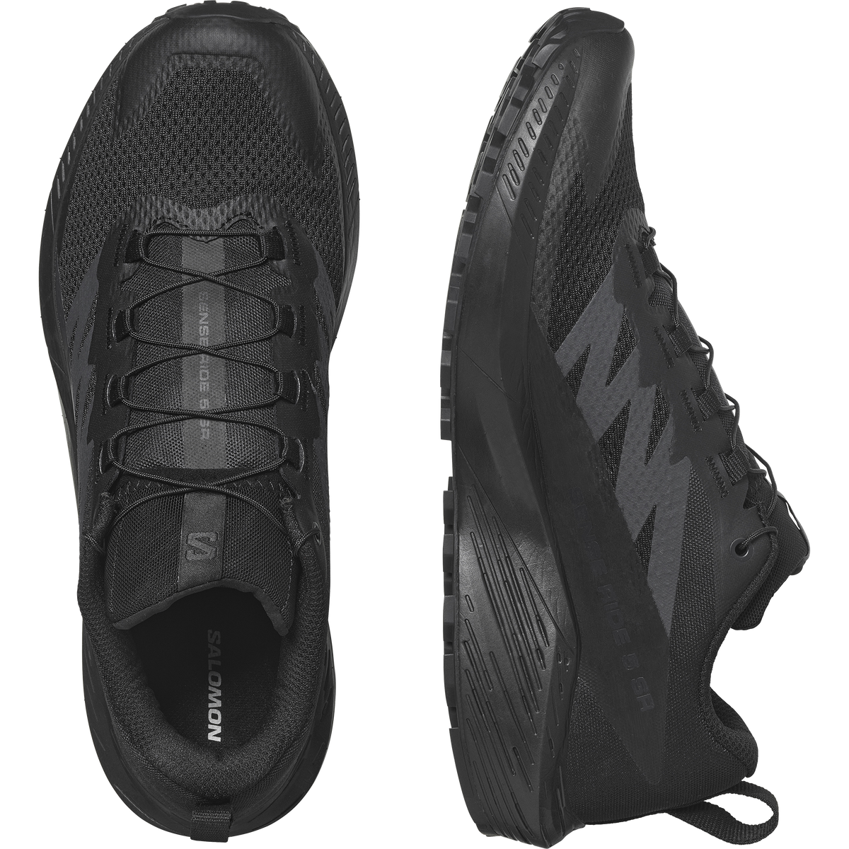 Salomon SENSE RIDE 5 SR Unisexe - Black / Black / Phantom - vue 2